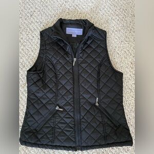 Laura Scott Women's Black Quilted Vest